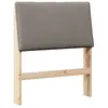 Image de vidaXL TÃªte de lit capitonnÃ©e Taupe 80 cm Pin massif