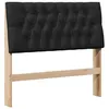 Image de vidaXL TÃªte de lit capitonnÃ©e Noir 100 cm Pin massif