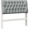 Image de vidaXL TÃªte de lit capitonnÃ©e Gris clair 100 cm Pin massif