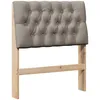Image de vidaXL TÃªte de lit capitonnÃ©e Taupe 80 cm Pin massif