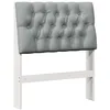 Image de vidaXL TÃªte de lit capitonnÃ©e Gris clair 80 cm Pin massif