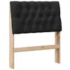Image de vidaXL TÃªte de lit capitonnÃ©e Noir 75 cm Pin massif
