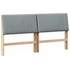 Image de vidaXL TÃªte de lit capitonnÃ©e Gris clair 180 cm Pin massif