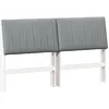 Image de vidaXL TÃªte de lit capitonnÃ©e Gris clair 150 cm Pin massif