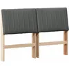 Image de vidaXL TÃªte de lit capitonnÃ©e Gris foncÃ© 135 cm Pin massif