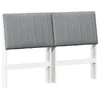Image de vidaXL TÃªte de lit capitonnÃ©e Gris clair 135 cm Pin massif