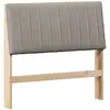Image de vidaXL TÃªte de lit capitonnÃ©e Taupe 100 cm Pin massif