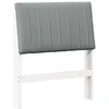 Image de vidaXL TÃªte de lit capitonnÃ©e Gris clair 80 cm Pin massif