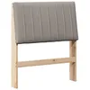 Image de vidaXL TÃªte de lit capitonnÃ©e Taupe 75 cm Pin massif