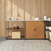 Image de vidaXL Ensemble de rangement cuisine 2 pcs RouillÃ© 150 x 50 x 92 cm