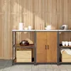 Image de vidaXL Ensemble de rangement cuisine 2 pcs RouillÃ© 120 x 50 x 92 cm