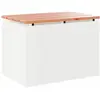 Image de Vidaxl Banc De Jardin Blanc 60 X 40 X 43 Cm Acier