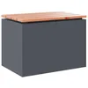Image de Vidaxl Banc De Jardin Anthracite 60 X 40 X 43 Cm Acier