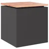 Image de Vidaxl Banc De Jardin Noir 40 X 40 X 43 Cm Acier