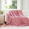 Image de Vidaxl Couvertures Ã Jeter 6 Pcs Rose 270 X 240 Cm Toison