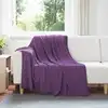 Image de Vidaxl Couvertures Ã Jeter 24 Pcs Violet 200 X 150 Cm Toison