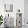 Image de vidaXL Ensemble de mobilier de salle de bain 3 pcs Sonoma gris