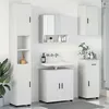 Image de vidaXL Ensemble de mobilier de salle de bain avec tiroir 5 pcs Blanc