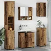 Image de Vidaxl Ensemble De Mobilier De Salle De Bain 5 Pcs Bois Ancien