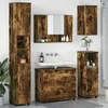 Image de Vidaxl Ensemble De Mobilier De Salle De Bain 5 Pcs ChÃªne FumÃ©