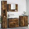 Image de Vidaxl Ensemble De Mobilier De Salle De Bain 4 Pcs ChÃªne FumÃ©