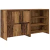 Image de Vidaxl Buffet 2 Pcs Bois Ancien 70 X 41 X 75 Cm Bois D'ingÃ©nierie
