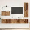 Image de Vidaxl Ensemble Meuble Tv 4 Pcs Bois Ancien 30.5 X 30 X 110 Cm