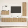 Image de Vidaxl Ensemble Meuble Tv 4 Pcs ChÃªne Artisanal 30.5 X 30 X 110 Cm