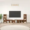 Image de Vidaxl Meuble Tv 4 Pcs Bois Ancien 37 X 35 X 107.5 Cm Bois IngÃ©nieur