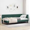 Image de vidaXL Cadre de lit d'angle Vert foncÃ© 90 x 200 cm Velours