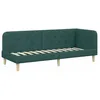 Image de vidaXL Cadre de lit d'angle Vert foncÃ© 80 x 200 cm tissu