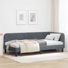 Image de vidaXL Cadre de lit d'angle Gris foncÃ© 90 x 190 cm Velours