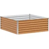 Image de Vidaxl JardiniÃ¨re SurÃ©levÃ©e 98 X 100 X 36 Cm Acier GalvanisÃ©