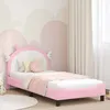 Image de Vidaxl Cadre De Lit Pour Enfants Avec TÃªte De Lit Rose 90 X 190 Cm Pu