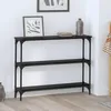 Image de vidaXL Table console ChÃªne noir 100 x 22.5 x 75 cm Bois d'ingÃ©nierie