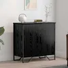Image de vidaXL Buffet ChÃªne noir 78 x 35.5 x 74.5 cm Bois d'ingÃ©nierie