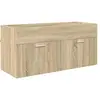 Image de vidaXL Armoire d'Ã©vier Montage mural ChÃªne Sonoma 38,5 x 100 x 46 cm