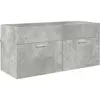 Image de vidaXL Armoire d'Ã©vier Gris bÃ©ton 38,5 x 100 x 46 cm Bois d'ingÃ©nierie