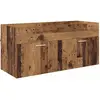 Image de vidaXL Armoire d'Ã©vier Montage mural Bois Ancien 38,5 x 100 x 46 cm