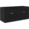 Image de vidaXL Armoire d'Ã©vier ChÃªne noir 38,5 x 100 x 46 cm Bois d'ingÃ©nierie