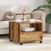 Image de Vidaxl Table Basse Bois Ancien 55 X 55 X 45 Cm Bois D'ingÃ©nierie
