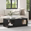 Image de vidaXL Table basse ChÃªne noir 100 x 50 x 36 cm Bois d'ingÃ©nierie