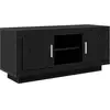 Image de vidaXL Meuble TV ChÃªne noir 102 x 35 x 45 cm Bois d'ingÃ©nierie