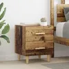 Image de Vidaxl Armoire De Lit Bois Ancien 40 X 35 X 47.5 Cm Bois D'ingÃ©nierie