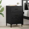 Image de vidaXL Cabinet de chevet ChÃªne noir 40 x 40 x 66 cm Bois d'ingÃ©nierie