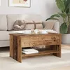 Image de Vidaxl Table Basse Bois Ancien 80 X 50.5 X 41.5 Cm Bois D'ingÃ©nierie