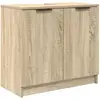 Image de Vidaxl Cabinet De Salle De Bain ChÃªne Sonoma 64,5 X 33,5 X 59 Cm