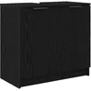 Image de vidaXL Cabinet de salle de bain ChÃªne noir 64,5 x 33,5 x 59 cm