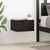 Image de vidaXL Cabinet de chevet avec tiroir 2 pcs ChÃªne noir 34 x 30 x 20 cm