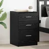 Image de vidaXL Cabinet de chevet ChÃªne noir 40 x 40 x 63 cm Bois d'ingÃ©nierie
